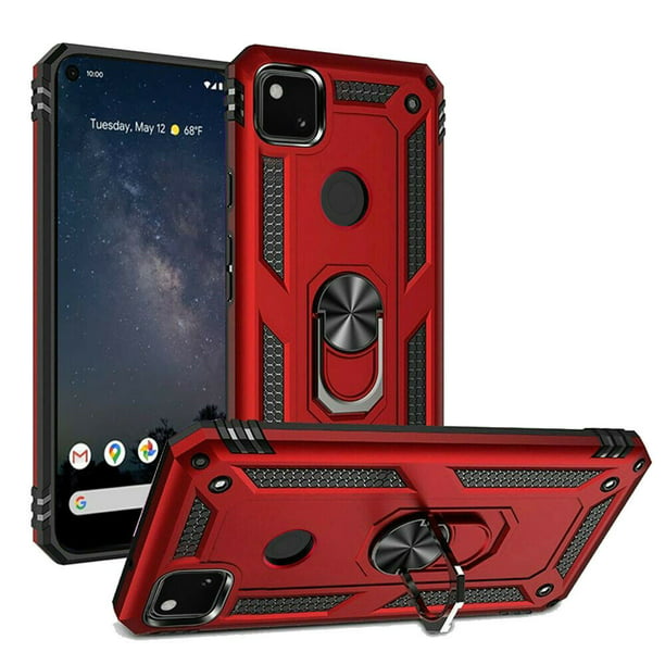 For Google Pixel 5 4A 5G Shockproof Armor Ring Holder Stand Case Cover
